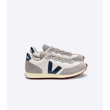 Veja RIO BRANCO HEXAMESH Men's Running Shoes Grey/Blue | CA 167WNB